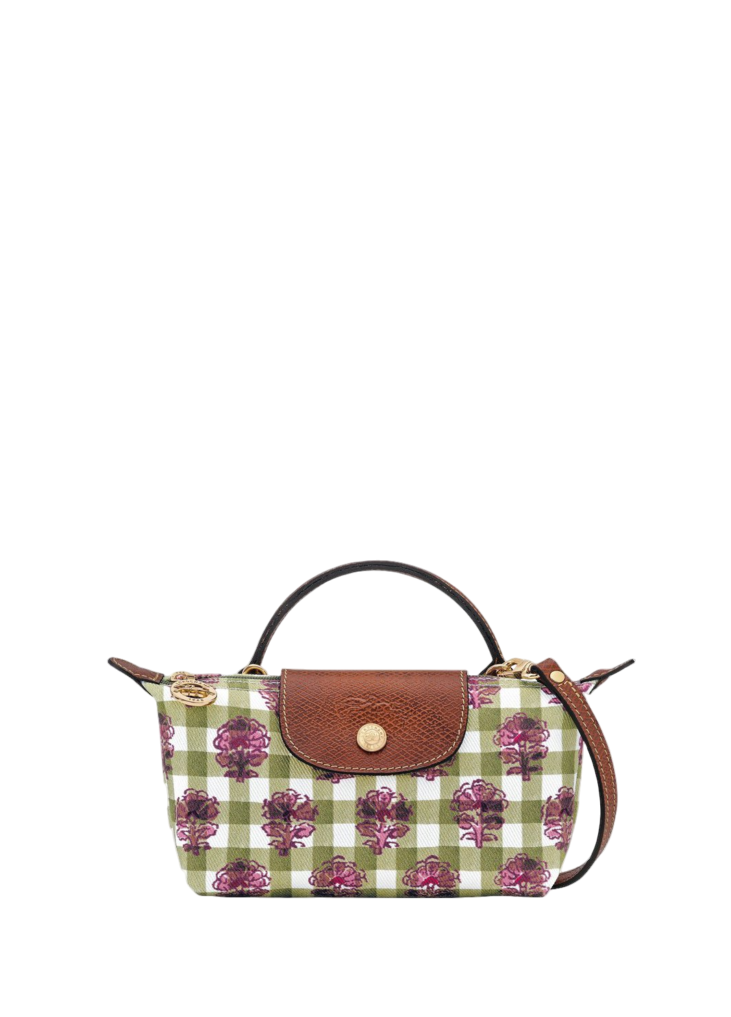 Longchamp Le Pliage Original Pouch With Handle Canvas Artichoke