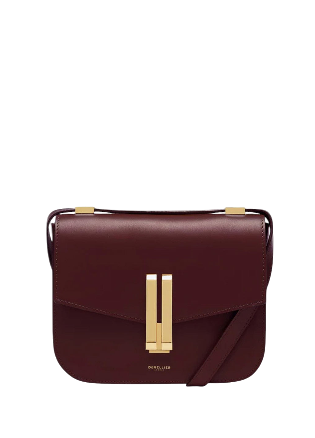 DeMellier Vancouver Leather Shoulder Bag Burgundy