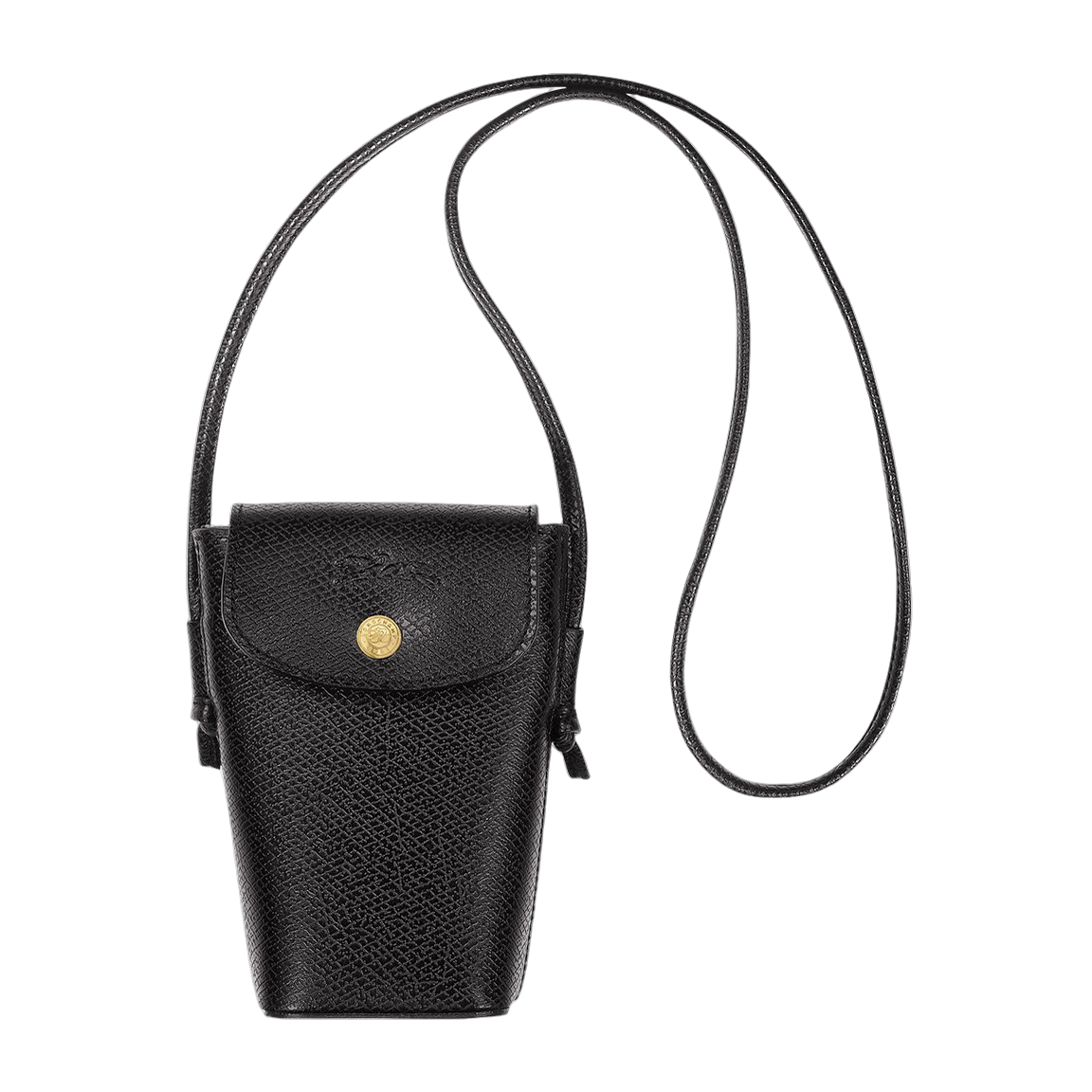 Longchamp Epure Phone Case With Leather Lace Black