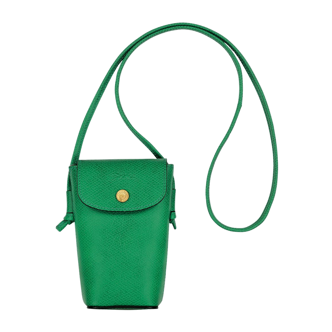 Longchamp Epure Phone Case With Leather Lace Green