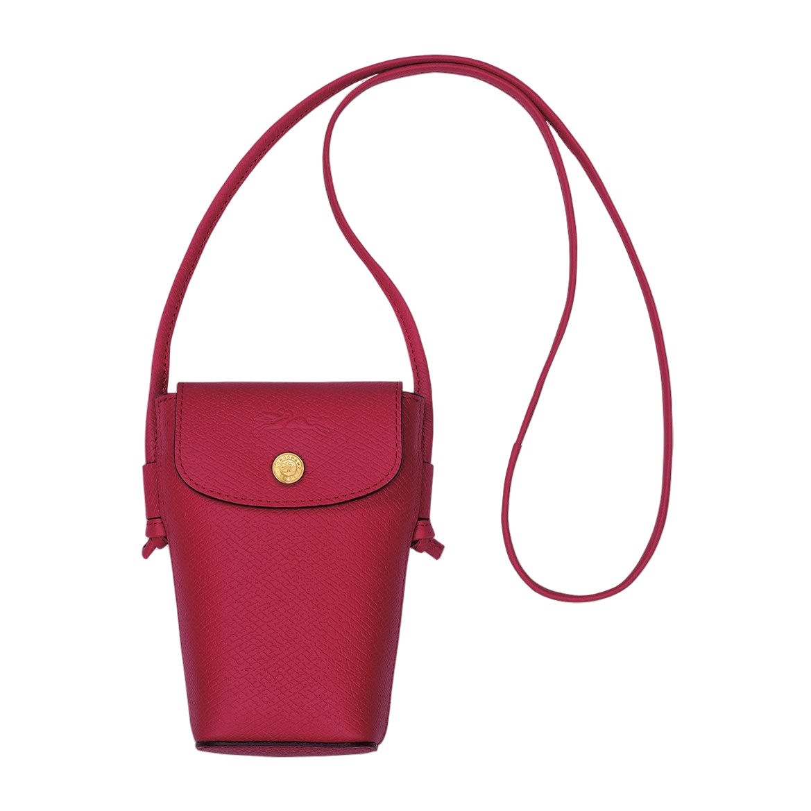 Longchamp Epure Phone Case With Leather Lace Magenta