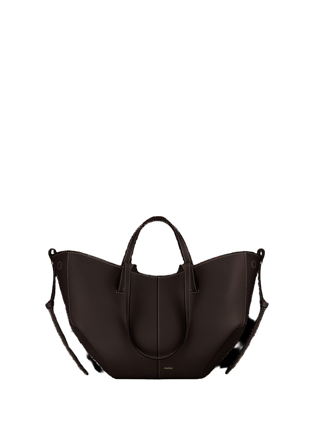 Polene Cyme Large Edition Textured Ebony