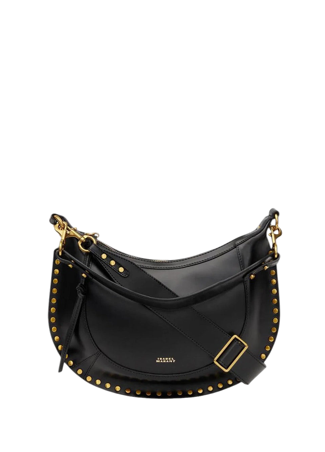 Isabel Marant Naoko Studded Leather Shoulder Bag Black