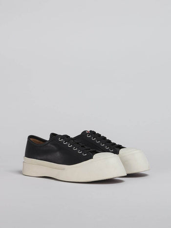 Marni Leather Pablo Lace-Up Sneaker Black