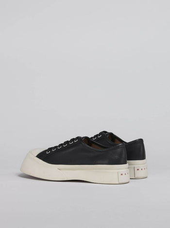 Marni Leather Pablo Lace-Up Sneaker Black