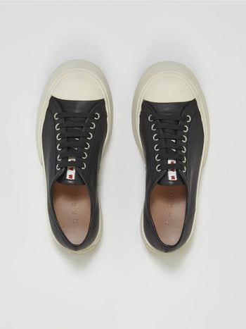 Marni Leather Pablo Lace-Up Sneaker Black
