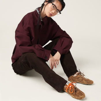 New Balance x Miu Miu 530 SL Suede Sneakers Cinnamon