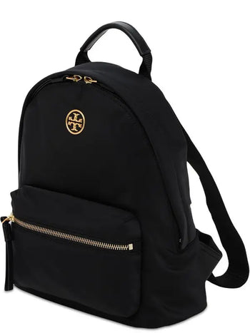 Tory Burch Small Metal logo Backpack Black