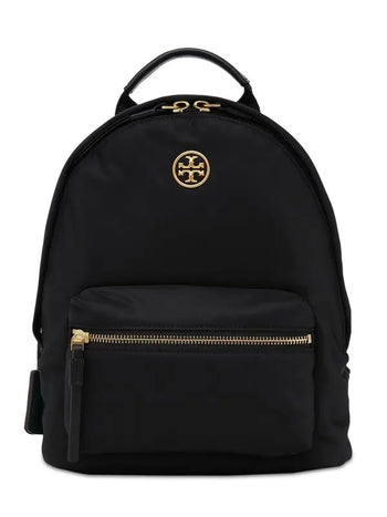 Tory Burch Small Metal logo Backpack Black