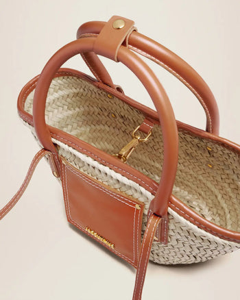Jacquemus Le Panier Soli Beach Basket Mini Bag Brown