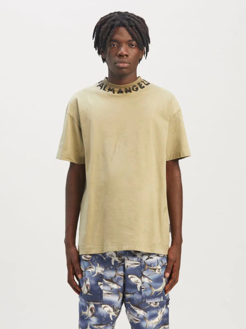 Palm Angels Seasonal Logo T-shirt Khaki