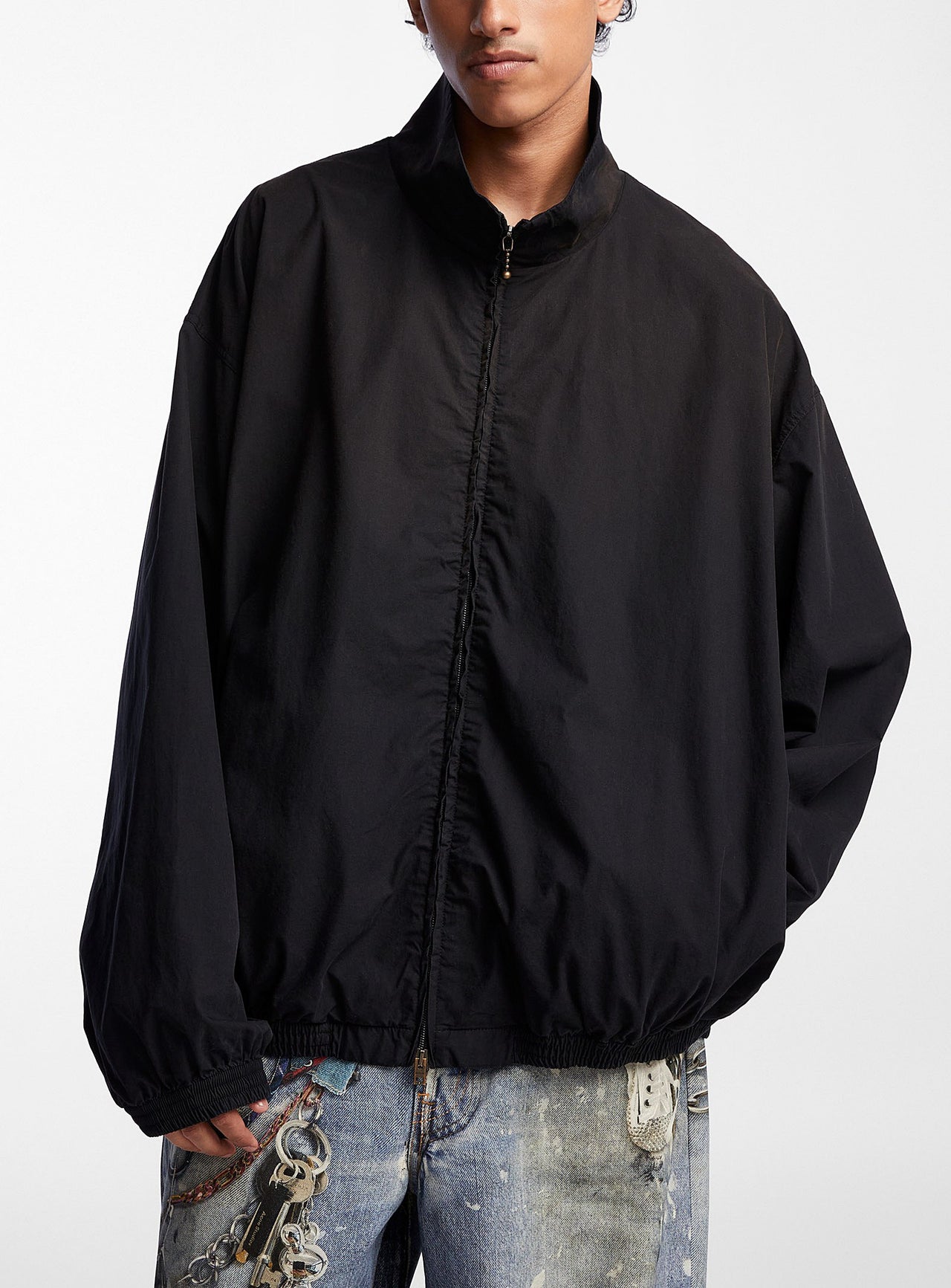 Acne Studios Logo Zipper Jacket Black