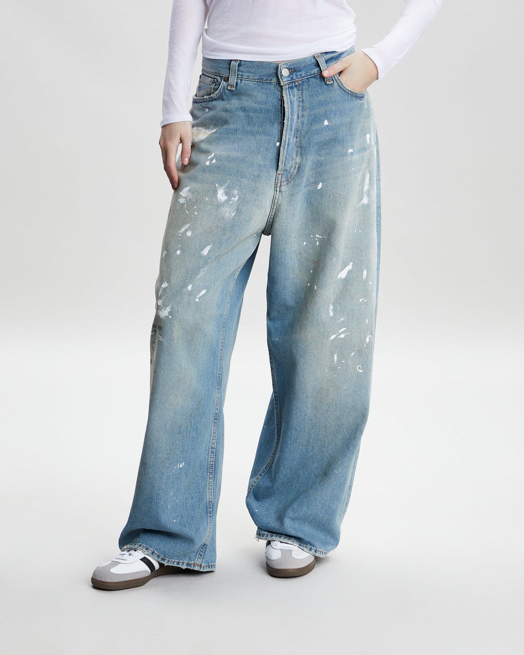 Acne Studios Super Baggy Fit Jeans Blue