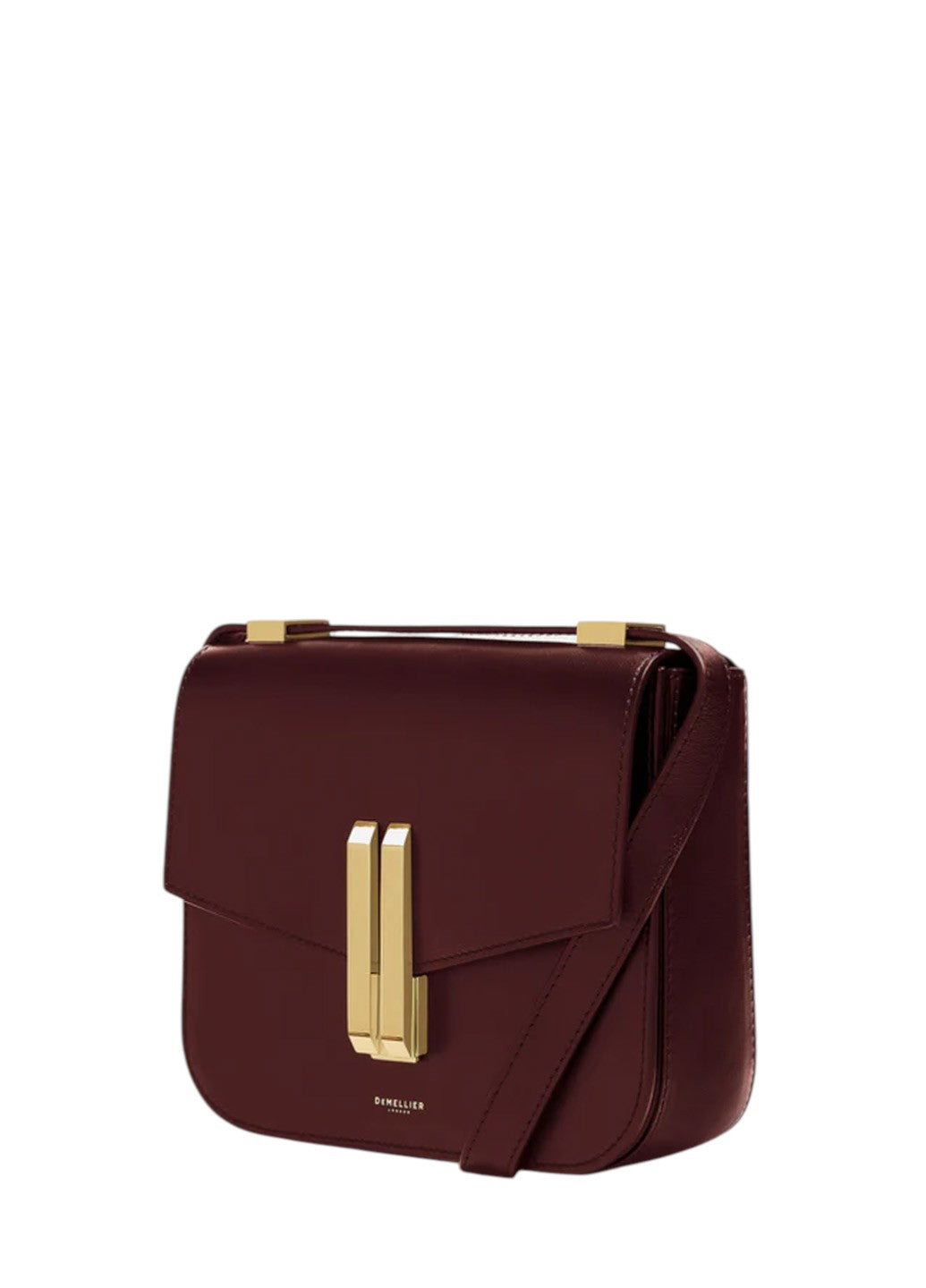 DeMellier Vancouver Leather Shoulder Bag Burgundy
