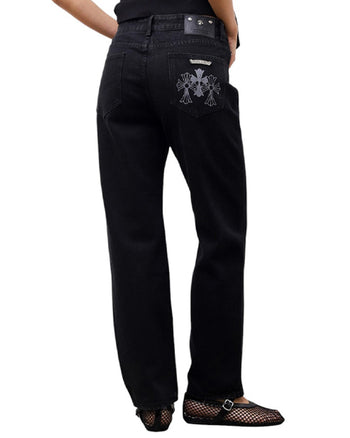 Chrome Hearts Jeans with Cross Black CH123-BK