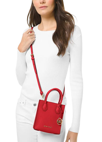 Michael Kors Mercer Extra-Small Crossbody Bag Red