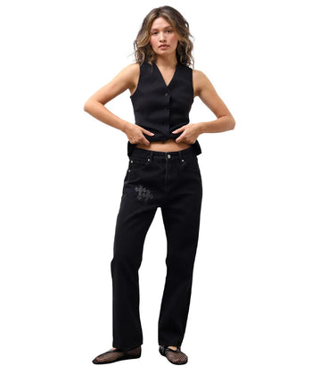 Chrome Hearts Jeans with Cross Black CH123-BK