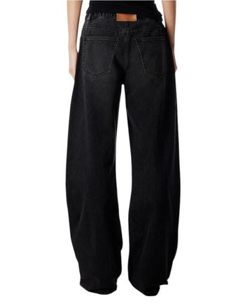 Alexander Wang Crystal Hotfix Drawcord Balloon Jogger Aged Grey