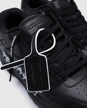 Off White Out Of Office 'For Walking' Sneakers Black-White