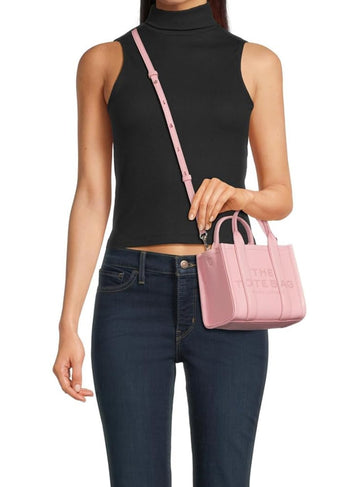 Marc Jacobs Leather Mini Tote Bag Light Pink