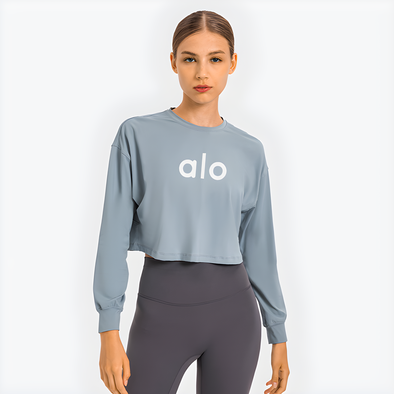 Alo Yoga Running Training Long Sleeve Sports Top Modilan DS124-MN