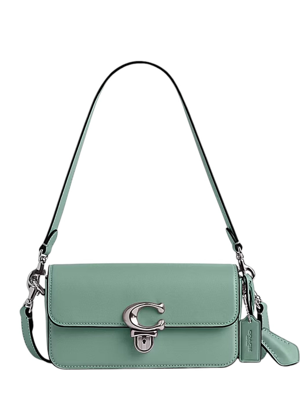 Coach Glovetanned Leather Studio Baguette Bag Aquamarine