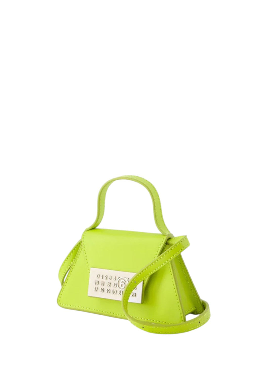 Maison Margiela MM6 Numeric Top-Handle Mini Bag Lime Green