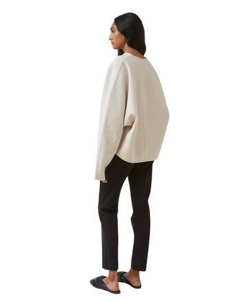 Toteme Rennes Wool and Cashmere Sweater Creme