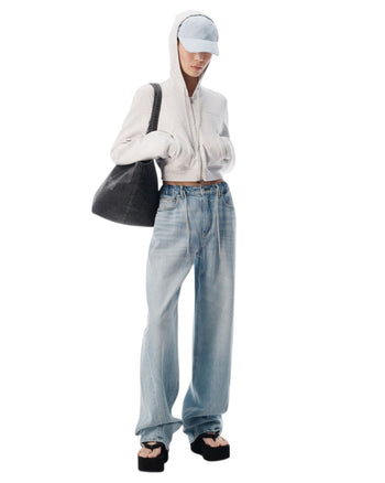 Alexander Wang Ballon-Style Tracksuit Pants Blue