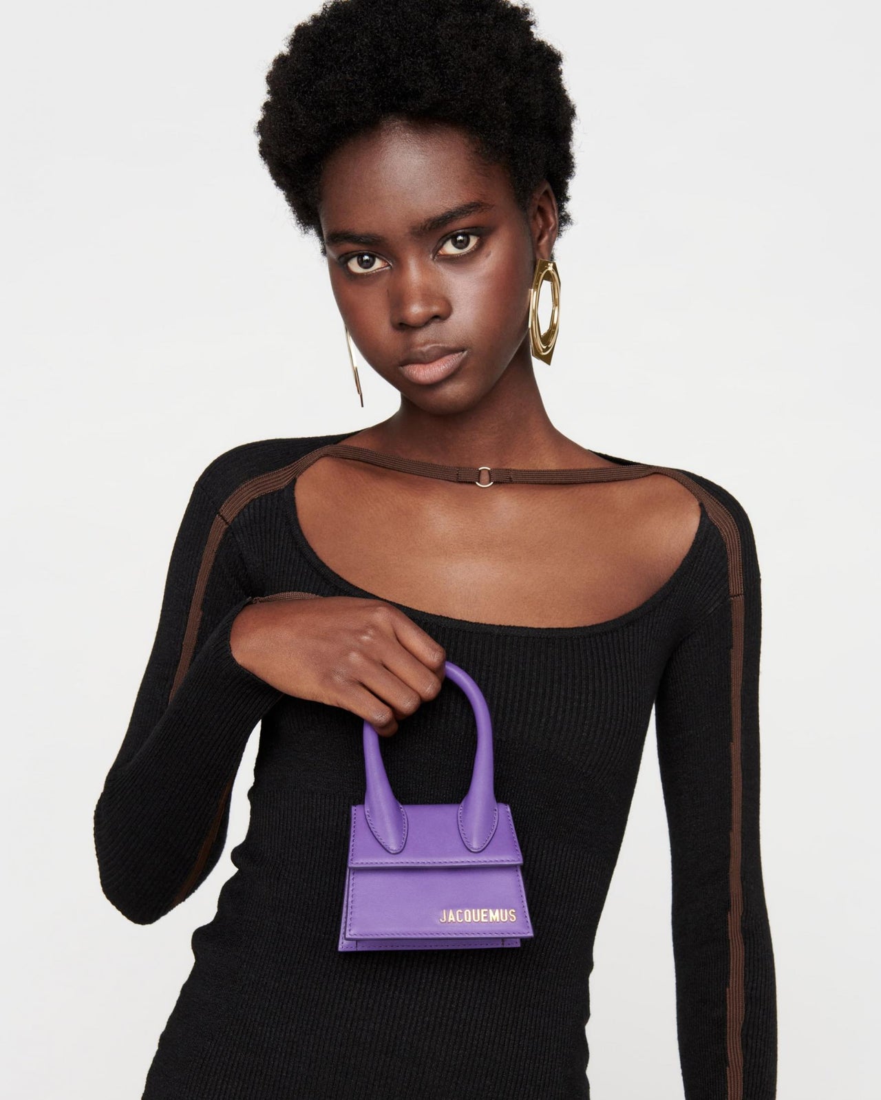 Jacquemus Le Chiquito Mini leather bag Purple