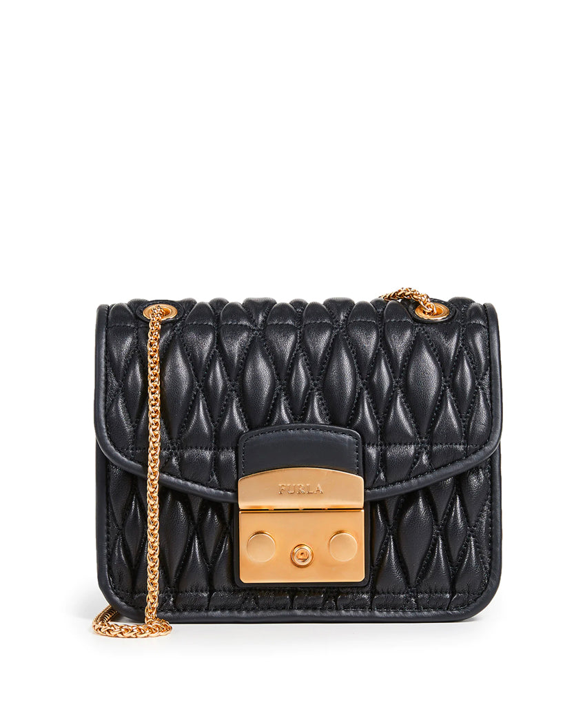 Furla Metropolis Cometa Mini Crossbody Onyx