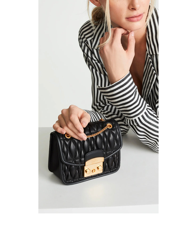 Furla cometa mini crossbody onyx sale