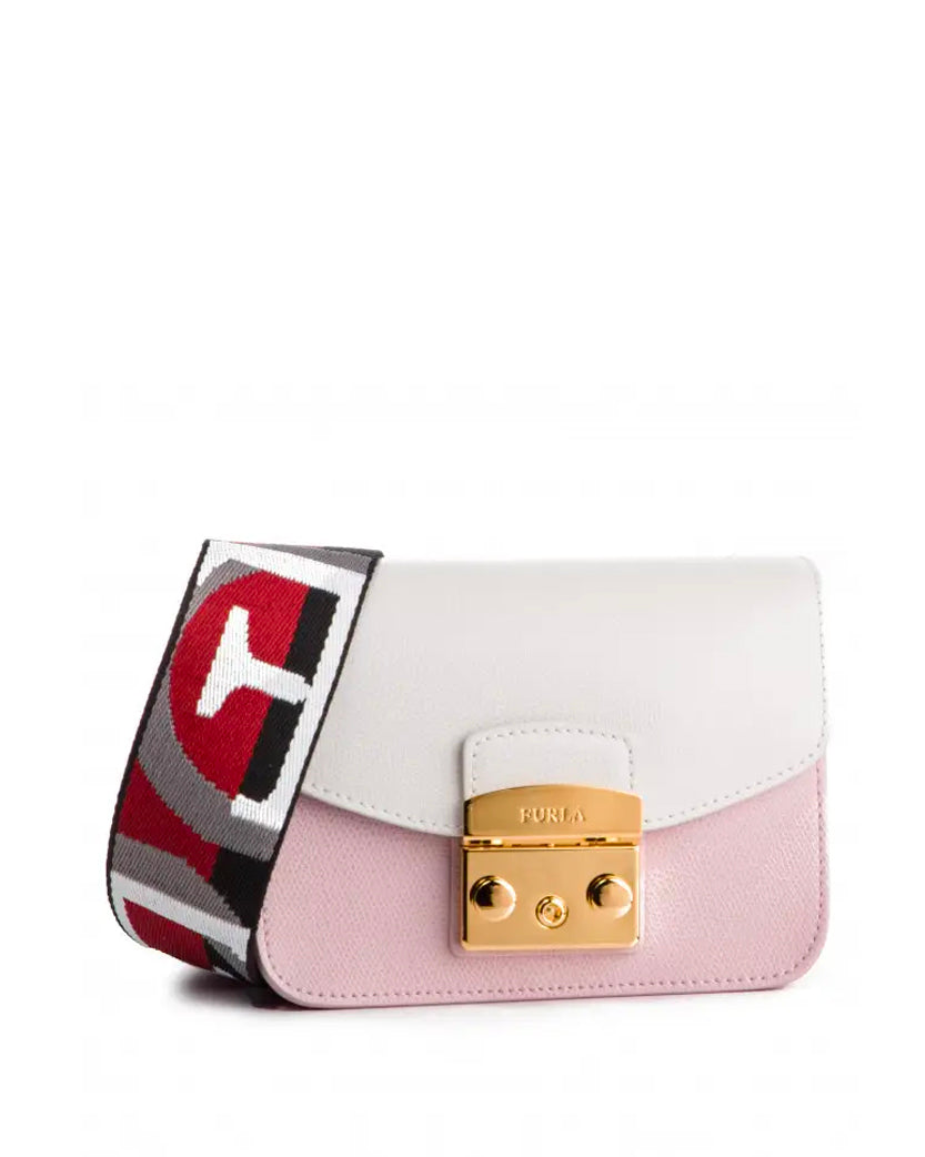 Furla Metropolis Brava Mini Camelia-Gesso