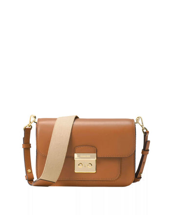 Michael Kors Sloan Editor Leather Shoulder Bag Brown