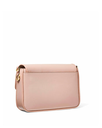 Michael Kors Bradshaw Medium Leather Messenger Bag in Soft Pink
