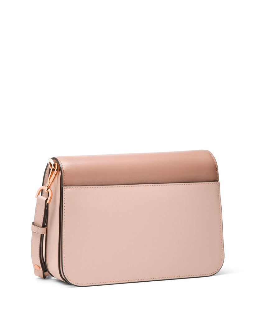 Michael Kors Sloan Editor Leather Shoulder Bag Nude Pink