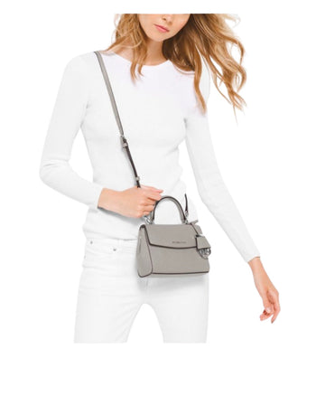 Michael Kors Ava Small Saffiano Leather Grey