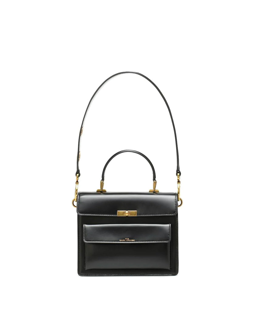 Marc Jacobs The Uptown Cow Leather Bag Black