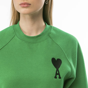 AMI Paris Embroidered Sweatshirt Green