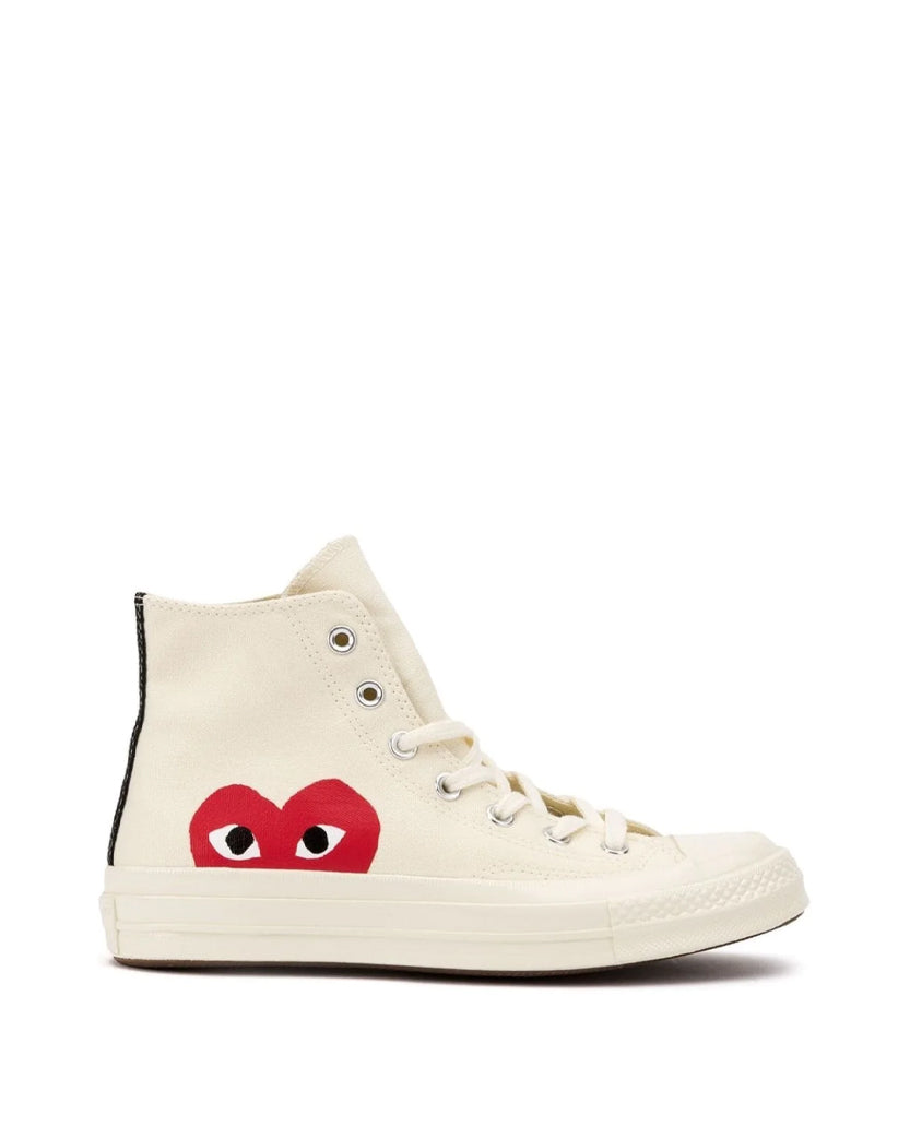 Converse x Comme Des Garcons Play High Top Sneakers White