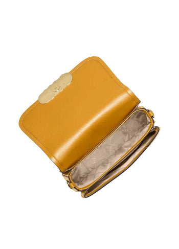 Michael Kors Parker Medium Leather Messenger Bag Marigold