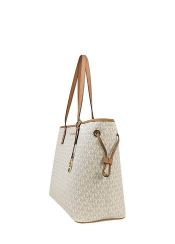 Michael Kors Jet Set Travel Large Drawstring Tote Vanilla