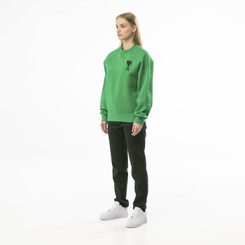 AMI Paris Embroidered Sweatshirt Green