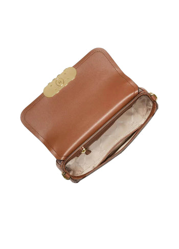 Michael Kors Parker Medium Leather Shoulder Bag Luggage