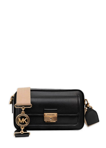 Michael Kors Bradshaw Medium Logo Camera Bag Black