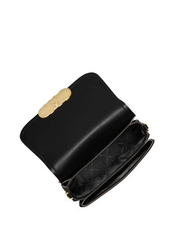 Michael Kors Parker Medium Leather Messenger Bag Black