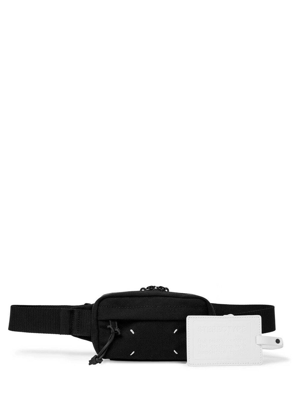Maison Margiela Rectangular Canvas Belt Bag Black