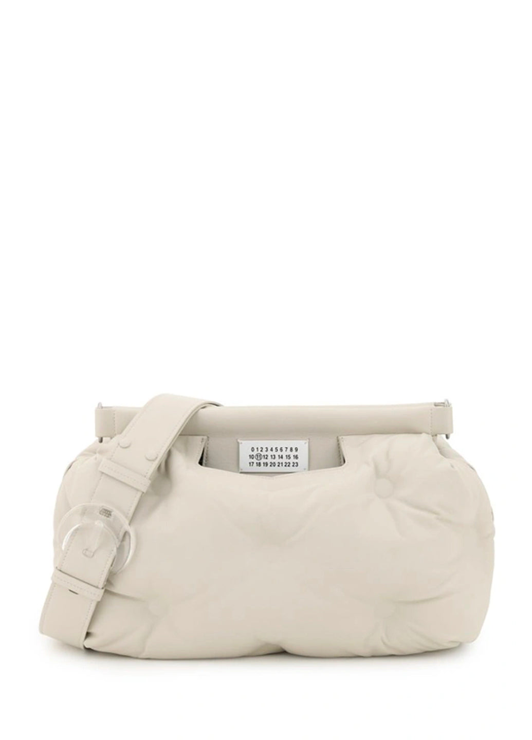 Maison Margiela Glam Slam Medium leather shoulder bag White