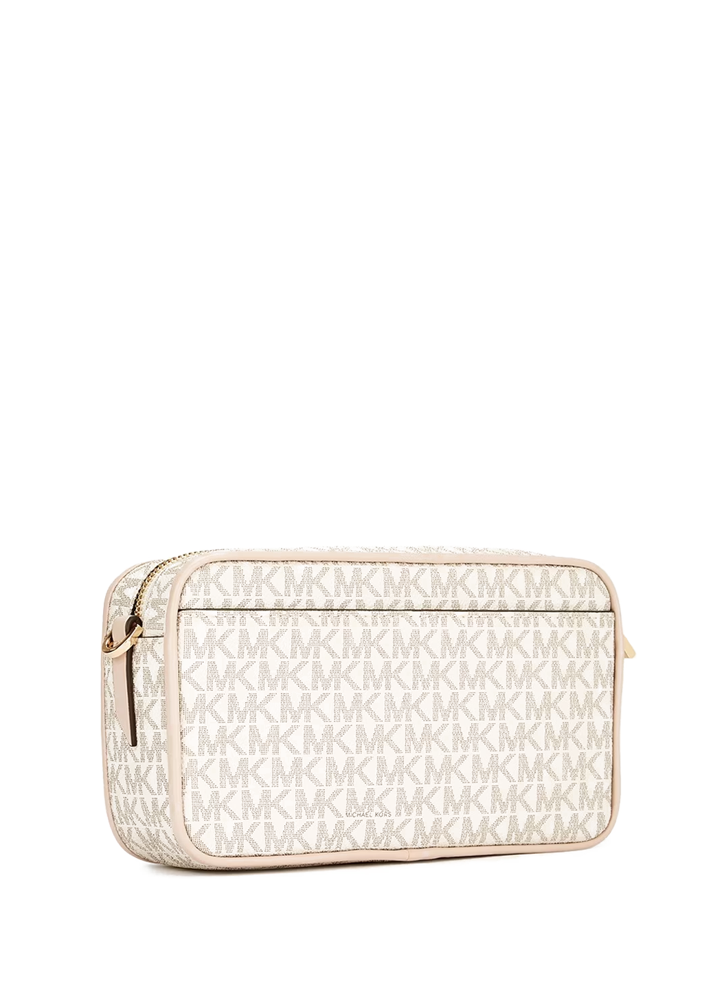 Michael Kors Bradshaw Medium Logo Camera Bag Neutrals Edging Pink