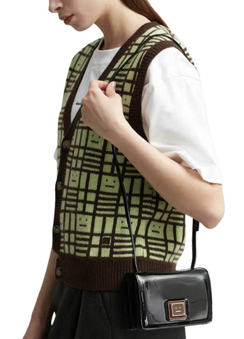 Acne Studios Mini Crossbody Face Bag Black